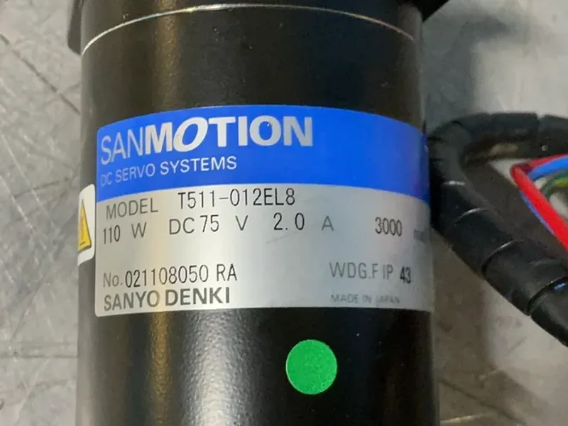 SANYO DEKKI 110 WATTS DC SERVO MOTOR   -  T511-012EL8