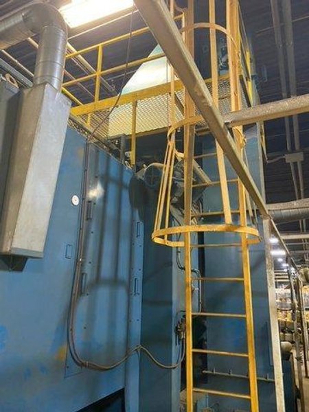 Viking MR6016 Shot Blast System – 2013 – Monorail Blaster for Weldments &amp; Heavy Steel Prep