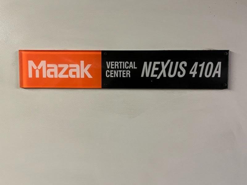Mazak Nexus 410A VMC, 2006 – 4th Axis Rotary, Through Spindle Coolant, Tooling, Chip Auger, Tool Probe, Low Hours