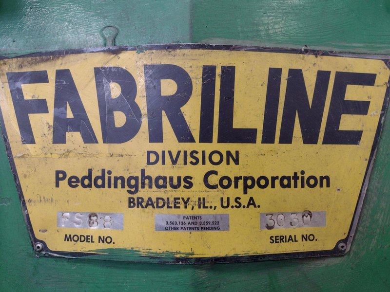 150 TON FABRILINE - PEDDINGHAUS MODEL #FS88 4-POST HYDRAULIC PRESS / PUNCH / SHEAR: STOCK #16358