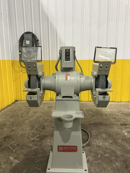 2 HP SETCO MODEL #105 DOUBLE END PEDESTAL GRINDER: YOBRO #25982