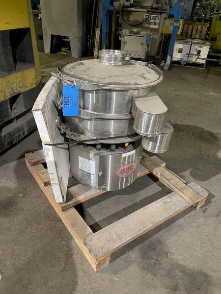 NEW THERMAL ENGINEERING (ARIZONA), 24 INCH 2 DECK STAINLESS STEEL SHAKER ROTARY VIBRATING SCREEN Model saa24ba11  S/N saa-10-3387