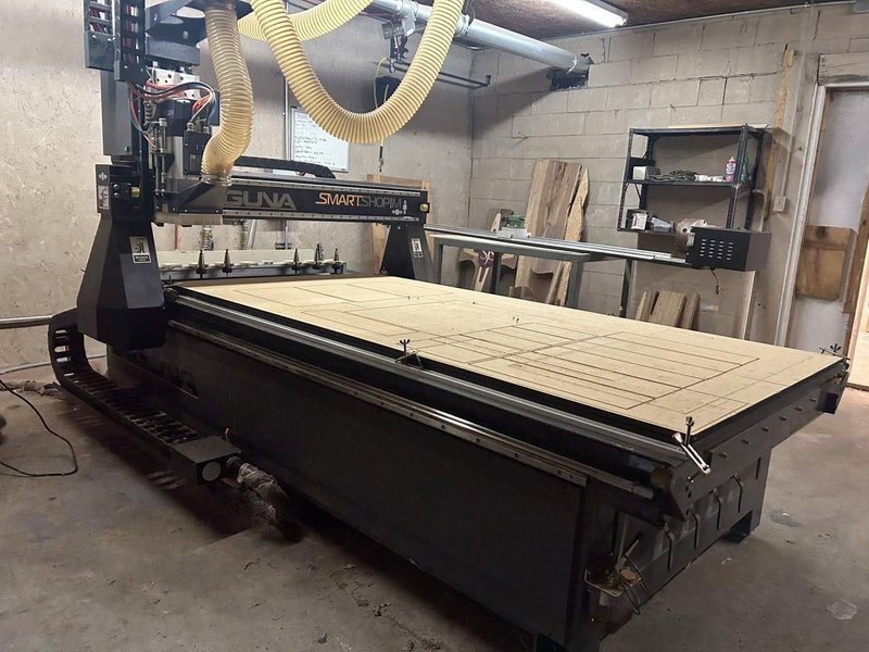 4′ x 8′ Laguna Smartshop M CNC Router, 2022 – 4th Axis Attachment &amp; Electronics