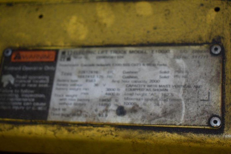 10,000 LB HYSTER MODEL #E100XL ELECTRIC FORKLIFT: STOCK #12266