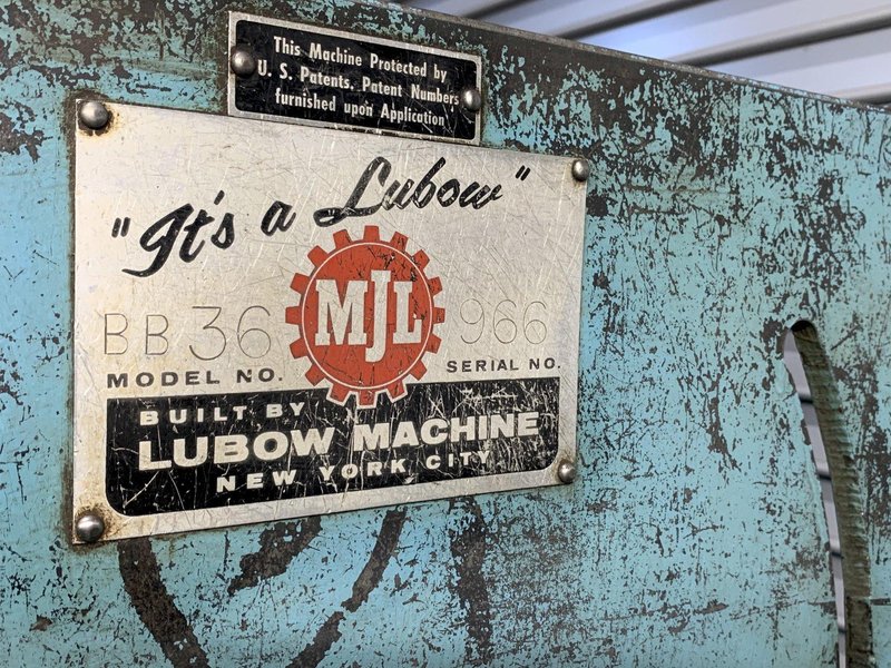 Lubow Pneumatic Folding Brake BB 36