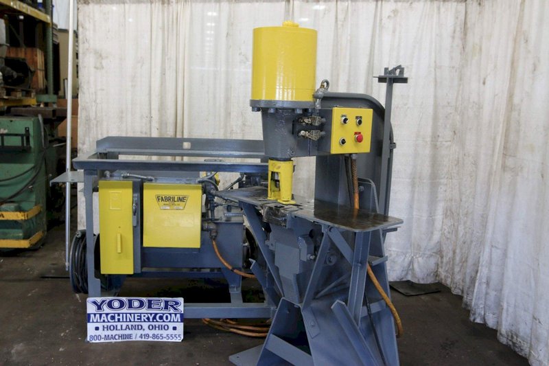100 TON FABRILINE HYDRAULIC FLANGE PUNCH &amp; HYDRAULIC TANK: STOCK #69703