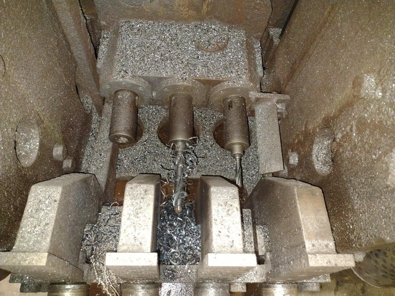 9 SPINDLE PEDDINGHAUS MODEL #BDL-1250/9 I-BEAM DRILL/DRILLING LINE: STOCK #19128