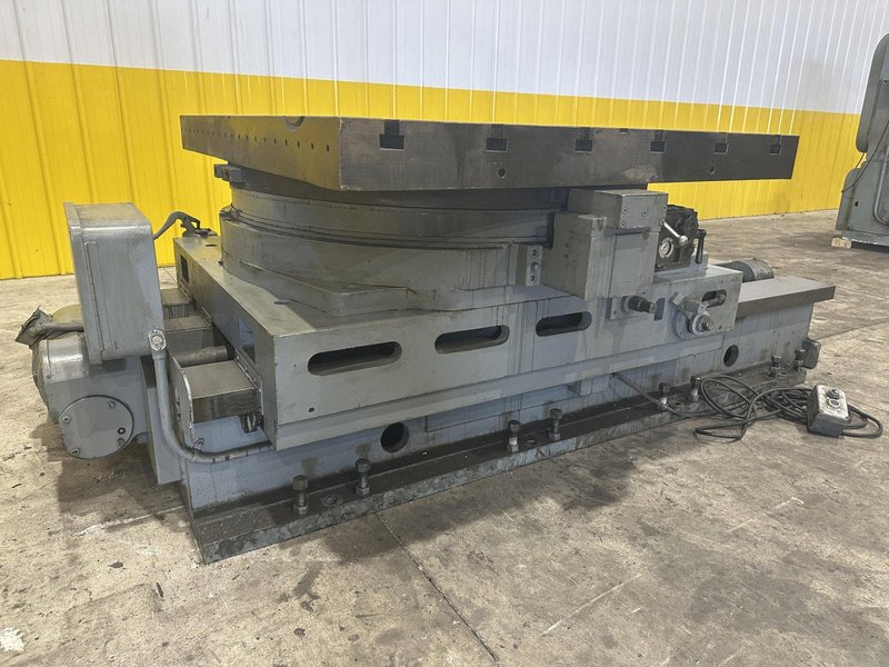 50&quot; X 60&quot; CINCINNATI BICKFORD CROSS SLIDING ROTARTY T-SLOT  MOTORIZED MILL TABLE: STOCK #22529