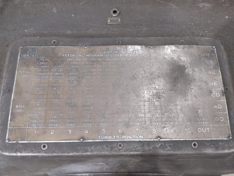 40&quot; X 252&quot; (21&#039;) AMERICAN PACEMAKER ENGINE LATHE, 2.75&quot; HOLE: STOCK #20836