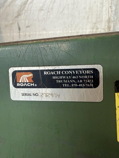 54" X 72" ROACH CONVEYOR. STOCK # 0649326