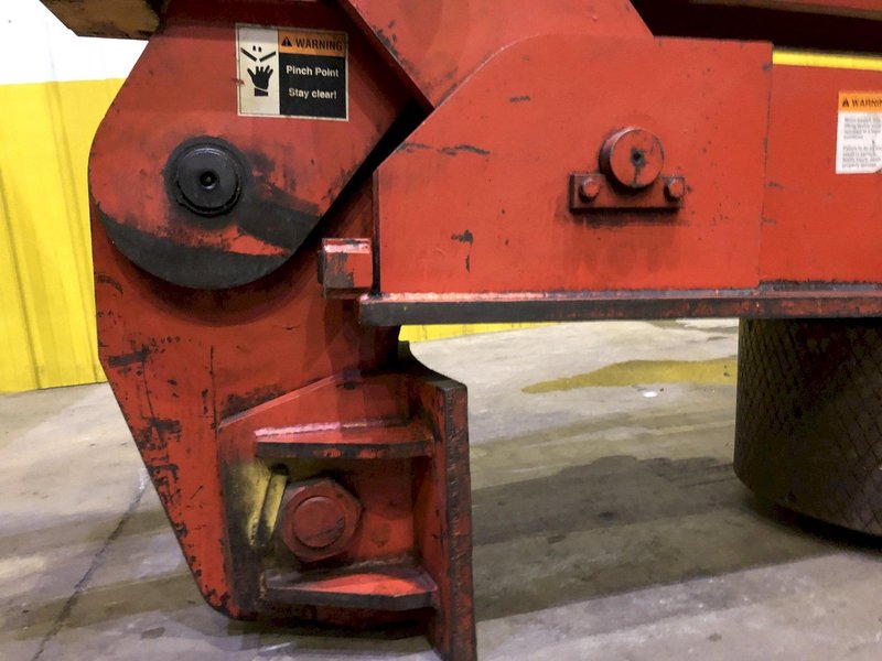 20,000 LB 10 TON BUSHMAN MODEL 6100 SINGLE RIM VERTICAL COIL LIFTING TONG SCISSOR TYPE COIL LIFT: STOCK #15815