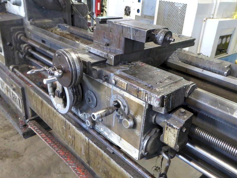 21&quot;/28&quot; x 120&quot; JFMT Gap Bed Lathe, 3&quot; Hole, As-Is, Low Price