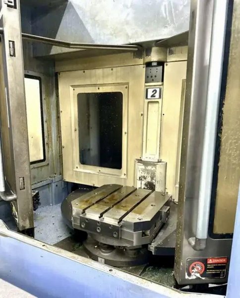 Doosan HP 5100 HMC, 2008 – Chip Conveyor, 1000 PSI TSC, 60 ATC, 14,000 RPM Spindle