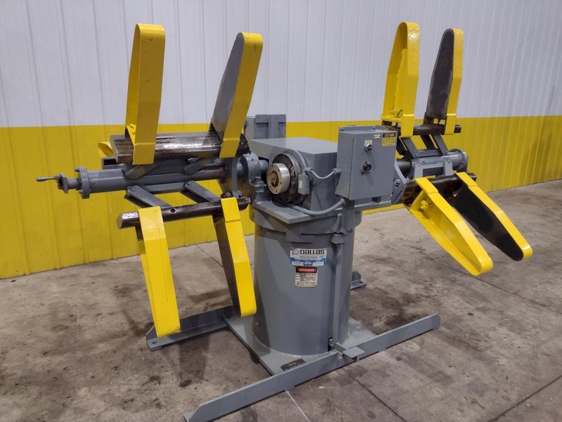 6,000 LBS X 18&quot; DALLAS MODEL #DDCR-1860 PULL OFF DOUBLE END COIL REEL UNCOILER: STOCK #22331