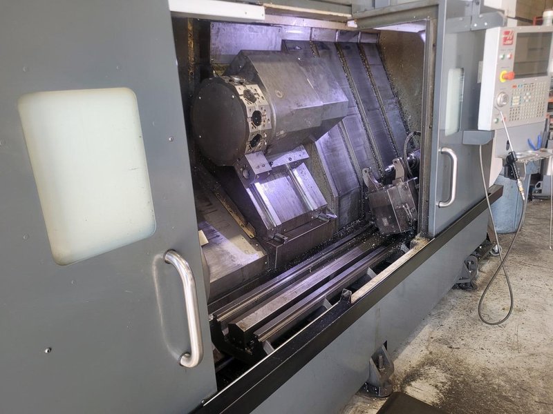 Haas ST-35LY CNC Lathe, 2020 – 62″ Long Bed, 6K Live Tooling, Y-Axis, Tool Presetter