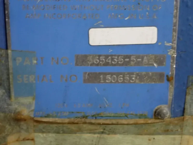 AMP TERMINATING CRIMPING PRESS  -  MINI-APP-ADJ-BASE