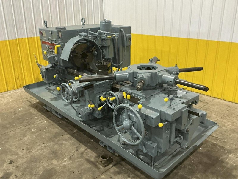 2A WARNER &amp; SWASEY MODEL #M-3470 CROSS SLIDING TURRET LATHE: YOBRO #25009