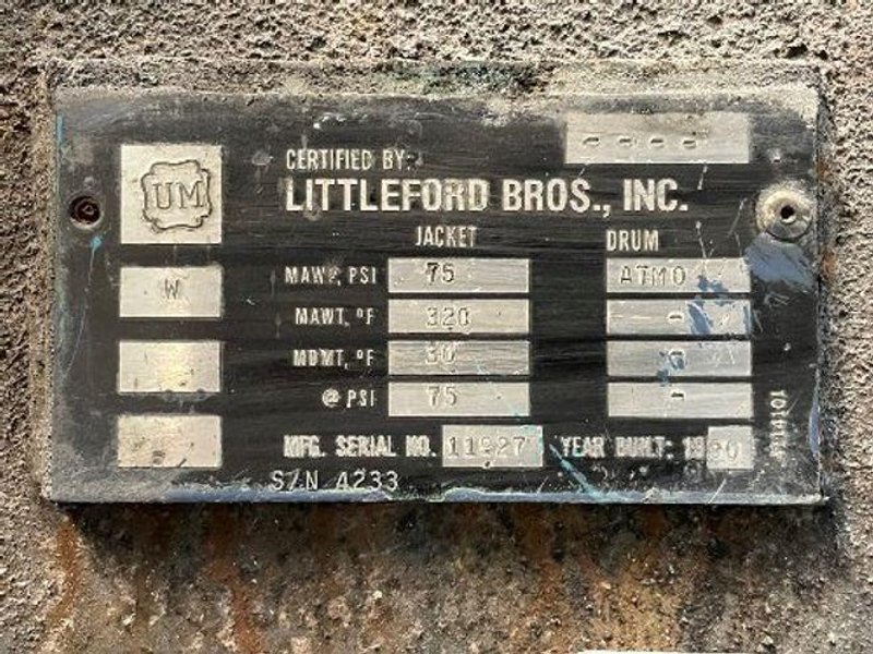 LITTLEFORD 42 CU FT, 29.CU FT WORKING FKM 1200E MIXER  -  FKM 1200E
