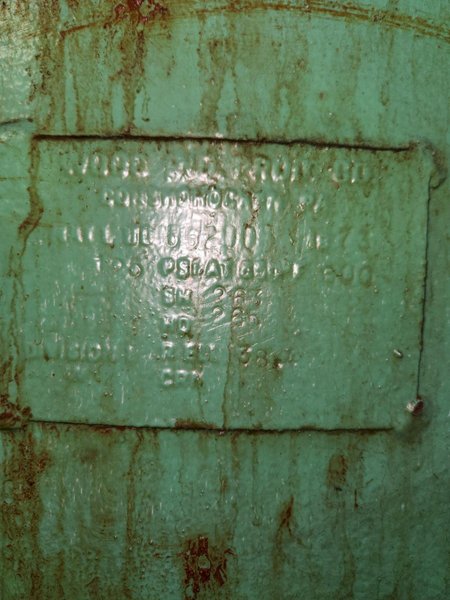 WOOD INDUSTRIAL VERTICAL AIR STORAGE TANK: STOCK #23046