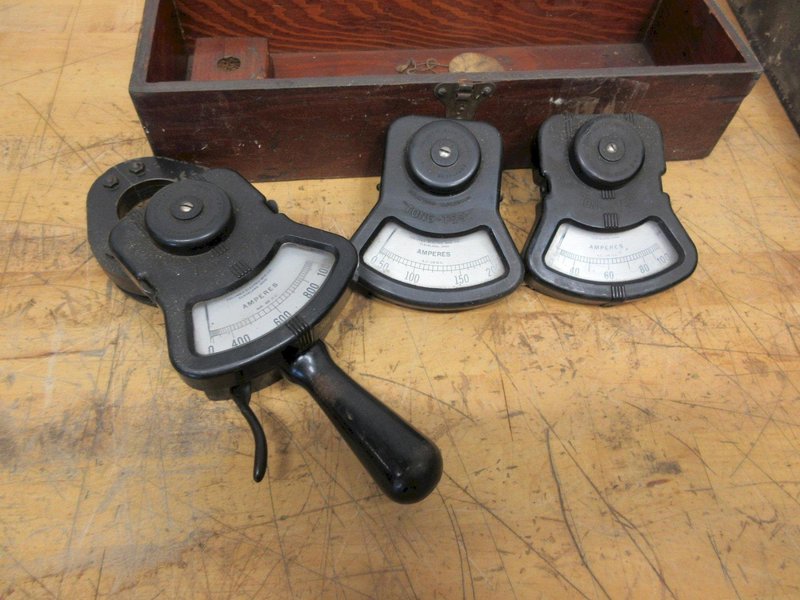 Columbus Electric Amp Meter with Interchangeable Heads, &amp; Weston Electric Large Amp Meter- Auction Item