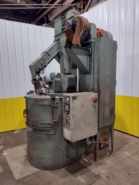 40" CM SANDBLASTING CM1000 ROTARY TABLE SHOT BLAST MACHINE: STOCK #17423