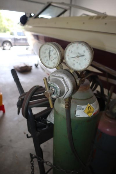 Oxy Acetylene with Cart Regulator, Hoses, Note: Tanks Not Included- Auction Item