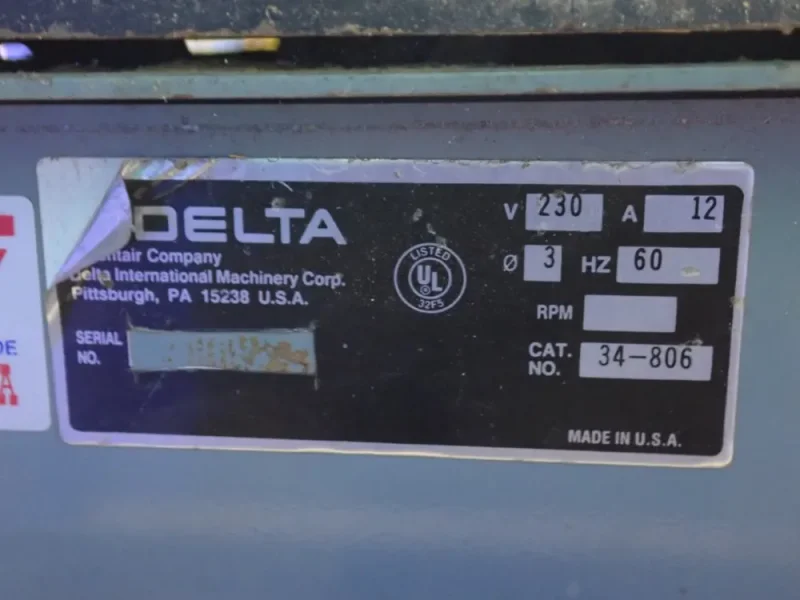 DELTA 47" X 27" 10" TILTING ARBOR SAW   -  34-806