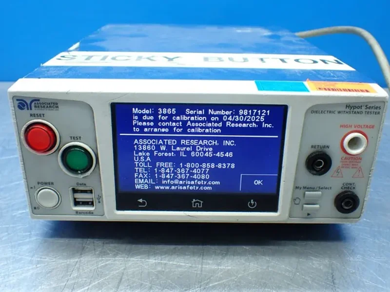 ASSOCIATED RESEARCH HYPOT SERIES DIELECTRIC WITHSTAND TESTER.   -  3865