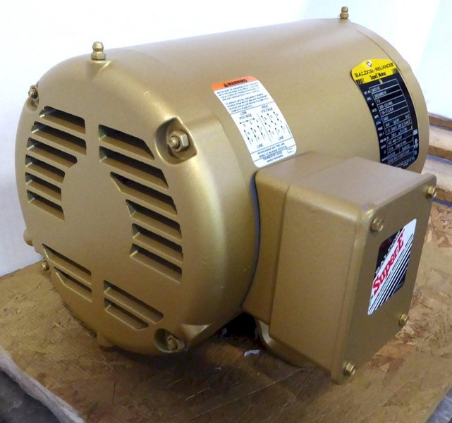 7-1/2 HP Baldor Motor, 184T, 3450 RPM, 3 Phase, New In Box