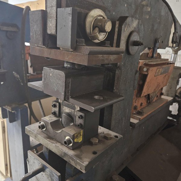 45 TON METALPRO MODEL 4500 FS TANDEM IRONWORKER SET. STOCK # 0560725.