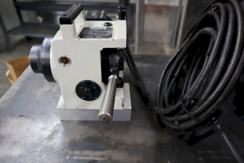 Haas HA5C Brushless Programmable Rotary Table, 5C Collet Closer, Mounted on Aluminum Fixture Block- Auction Item