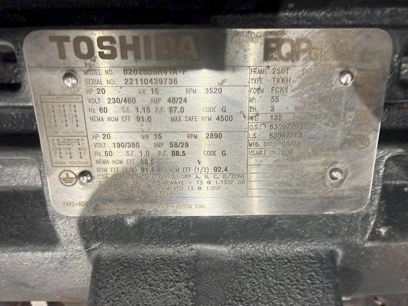 36" x 48" x 8 WHEEL PANGBORN ROTOBLAST PASS THROUGH HANGING CONVEYOR SHOT BLAST MACHINE: YOBRO #24717