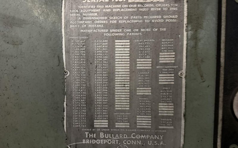 64" X 42" BULLARD DYNAMILL HORIZONTAL BORING MILL. STOCK # 0546226