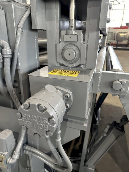 72&quot; x .250&quot; PAXSON HYDRAULIC PEELER TABLE WITH TENSION STAND. STOCK # 0106123