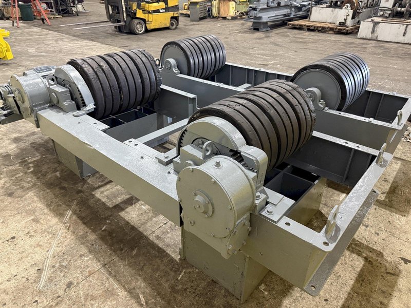 120 TON (240,000 LBS) RANSOME PANDJIRIS POWERED TANK TURNING ROLLS, POWER &amp; IDLER: STOCK #23144
