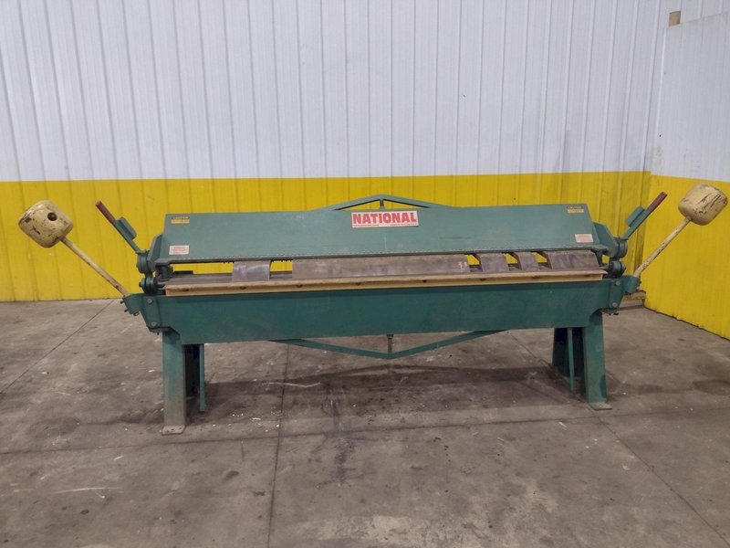 8' X 14 GAUGE NATIONAL MODEL #U6-9614 BOX &amp; PAN FINGER BRAKE: YOBRO #25800