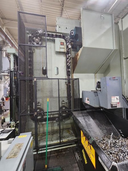 Kuraki KBT 13EA CNC Boring Mill, 2003 – Fanuc Control, 4k RPM, Chip Conveyor, 1000 PSI TSC