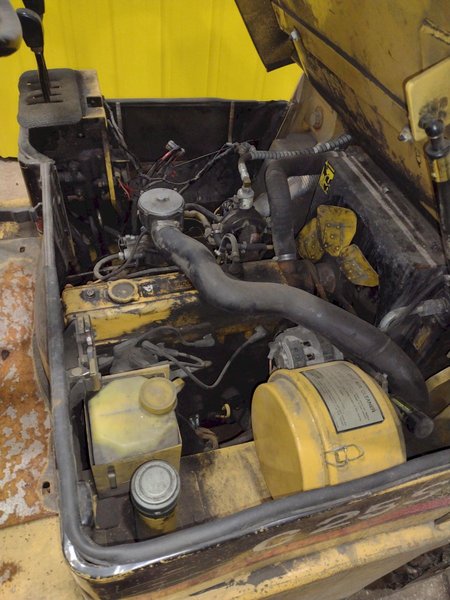 4,500 LB 1995 DAEWOO MODEL #G25S-2 PNEUMATIC TIRE LP FORKLIFT: STOCK #20235