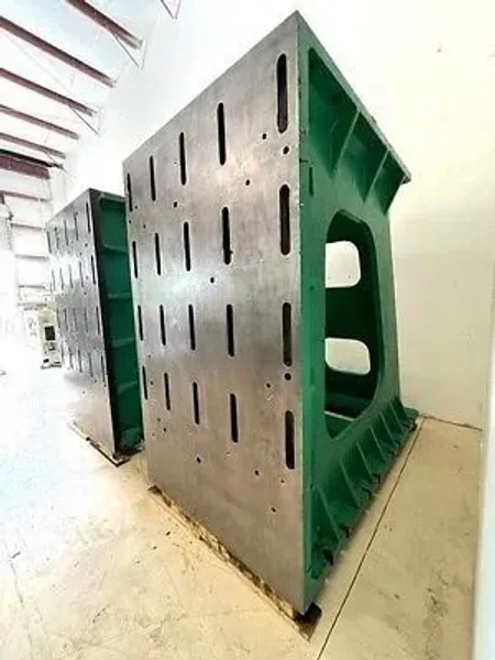 HEAVY DUTY 60”W x 101”H Matched Set Angle Plates T-Slots USA #6232