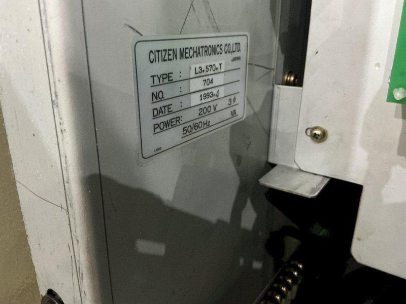 1993 CITIZEN MODEL #L-20 SWISS CNC LATHE : YOBRO #25106