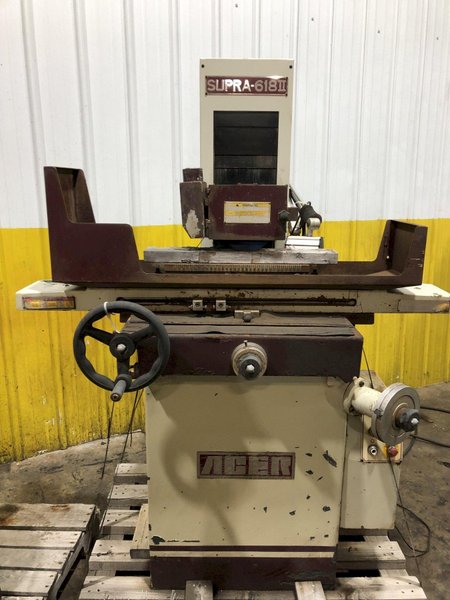 6” X 18” ACER MODEL SUPRA-618II HYDRAULIC HORIZONTAL SURFACE GRINDER: STOCK #14510