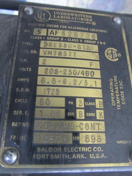 ABBE 10 CU FT DOUBLE CONE VACUUM DRYER