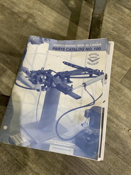 2" HOSSFELD HYDRAULIC PIPE AND TUBE BENDER: STOCK #81507