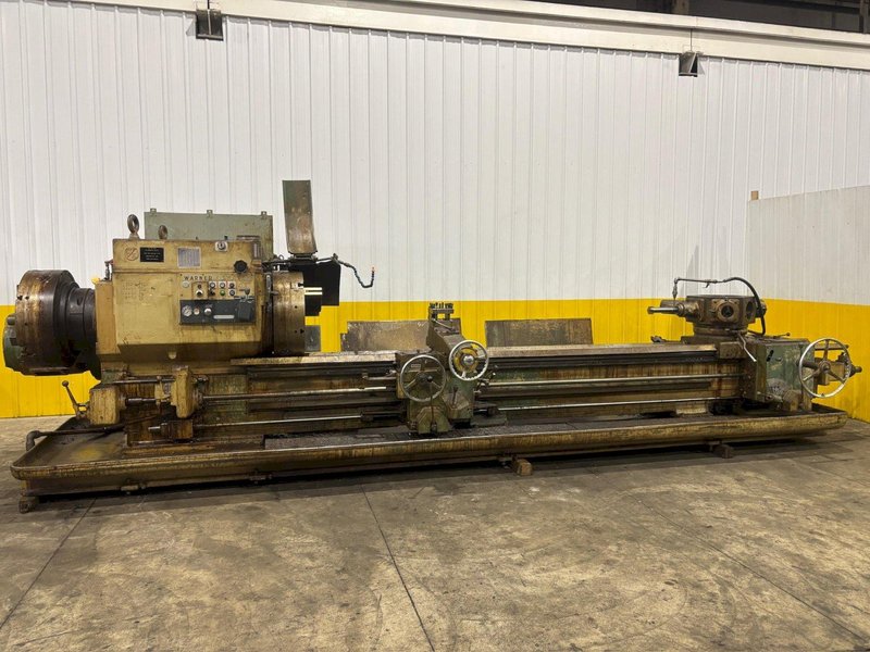 #4A WARNER &amp; SWASEY MODEL #M-3580 SQUARE HEAD 12.5&quot;
 HOLLOW SPINDLE X 144&quot; EXTENDED BED TURRET LATHE: YOBRO #24423