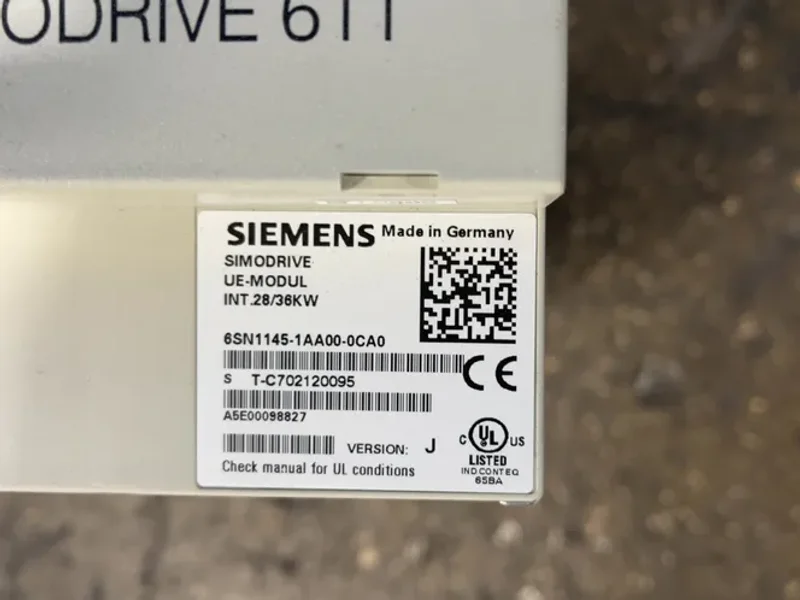 Siemens  Simodrive 611 Infeed Module  - 6sn1145-1aa00-0ca0