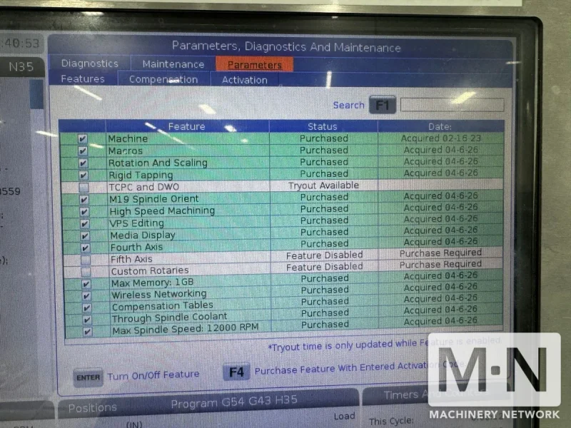 HAAS VF-11/40 CNC Vertical Machining Center, 2018 - Wired for 4th Axis