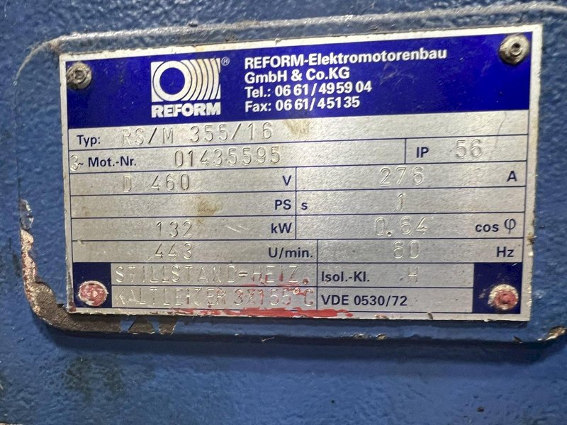 30" X 20' (240") TRAVEL REFORM MODEL #AR-61 VERTICAL HEAD SURFACE GRINDER: STOCK #21881