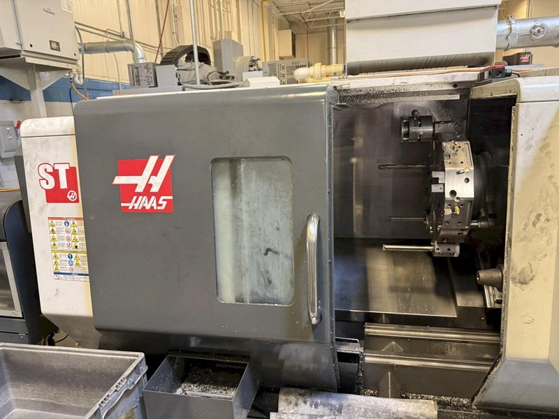 Used 2012 Haas ST-20 CNC Lathe with Bar Feeder For Sale