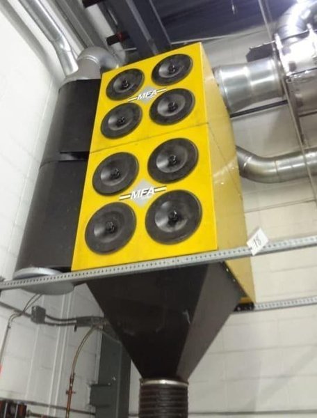 5 HP X 8 CARTRIDGE PLYMOVENT MODEL #MFA-01-E2 DUST COLLECTOR: STOCK #22305