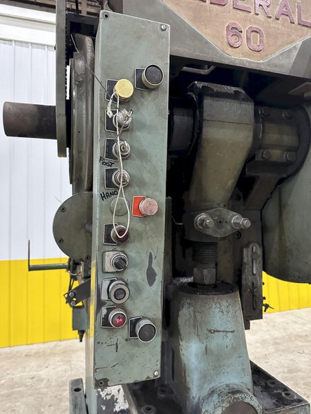 60 TON FEDERAL MODEL #60 OBI PUNCH STAMPING PRESS, 4" STROKE: STOCK #20995